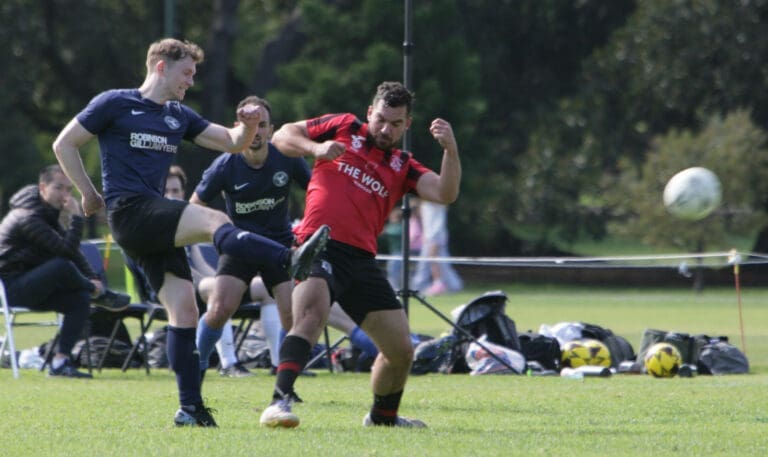 South Yarra senior men in action at Fawkner Park